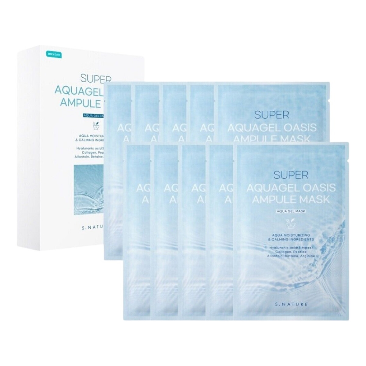 S.Nature Super aquagel oasis ampule mask nawilżająca maska w płachcie 10x30ml