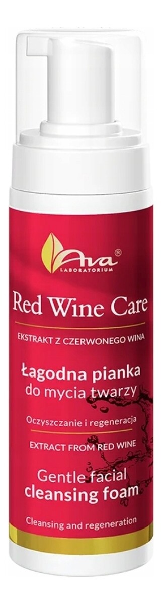 Red wine care łagodna pianka do mycia twarzy