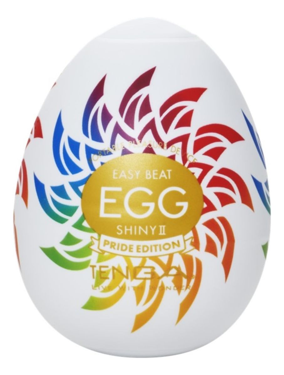 Egg shiny ii jednorazowy masturbator w kształcie jajka pride edition