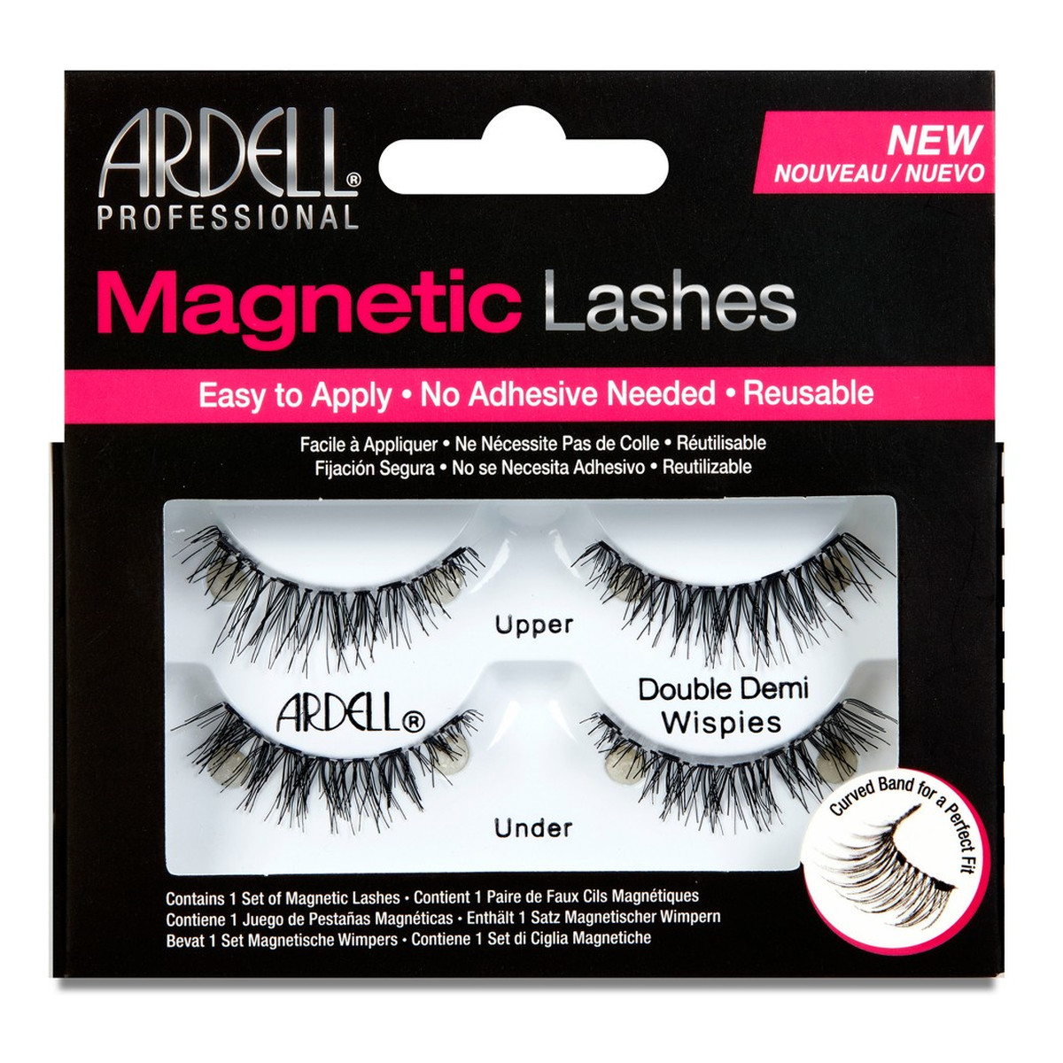 Ardell Magnetic lashes double demi wispies rzęsy magnetyczne na pasku 2 pary