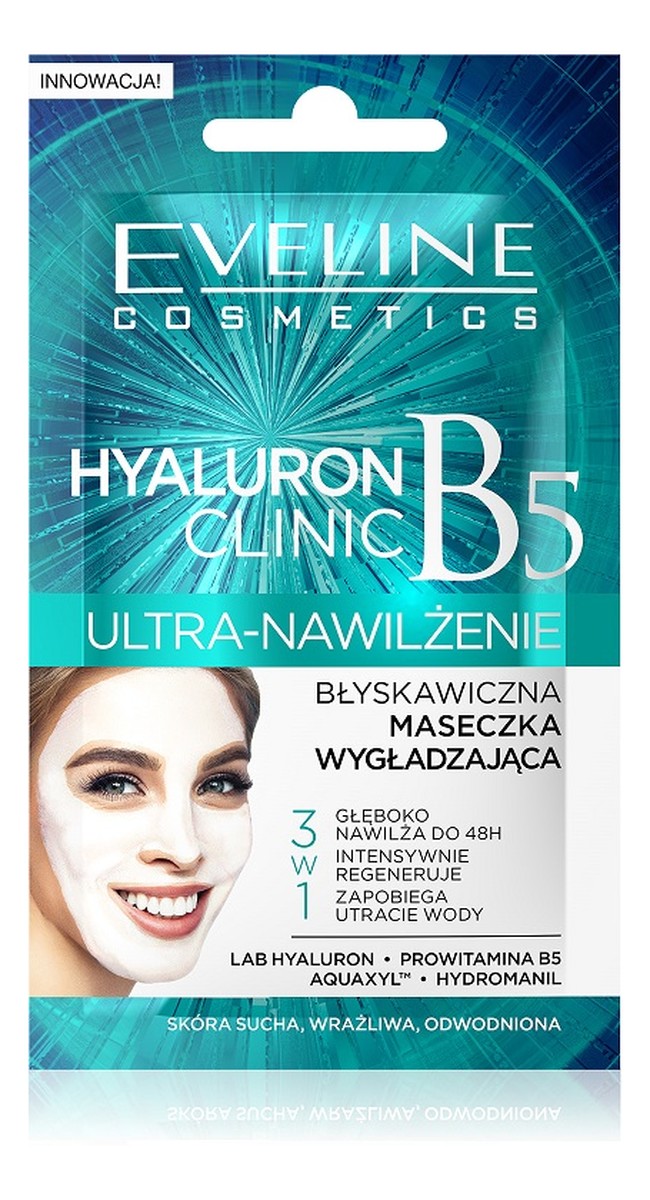 Clinic Ultra-Nawilżenie maseczka wygładzająca błyskawiczna - saszetka