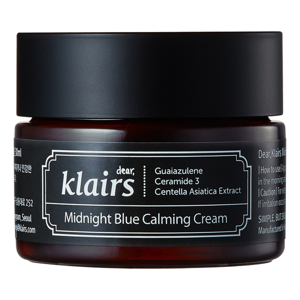 Klairs Midnight Blue Calming Cream Krem nawilżająco-łagodzący 30ml
