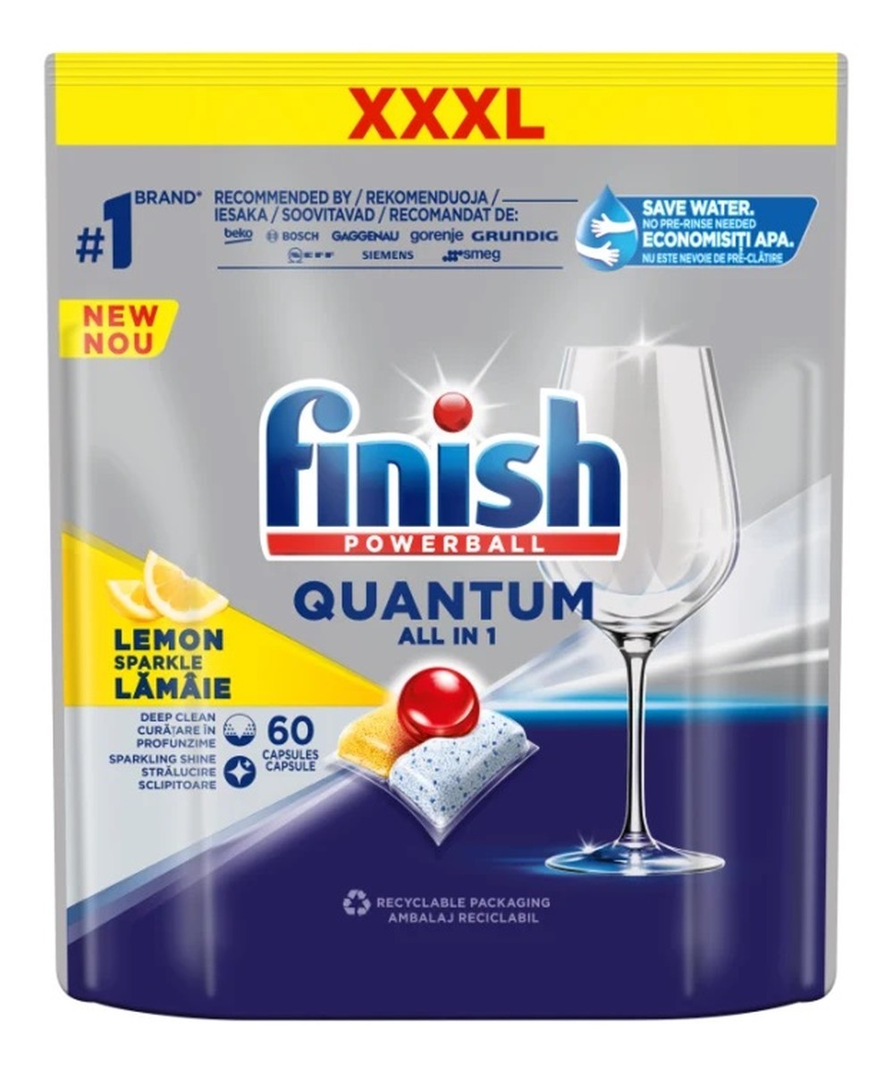 Quantum all in 1 kapsułki do zmywarki lemon 60szt