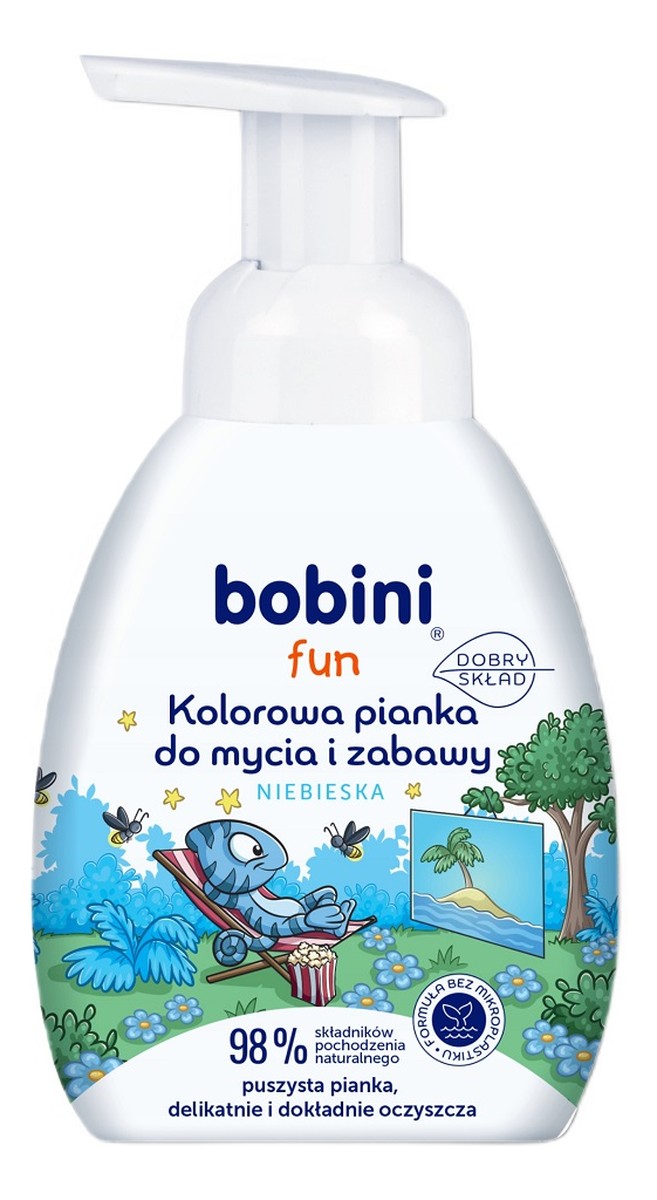 Fun kolorowa pianka do mycia i zabawy niebieska