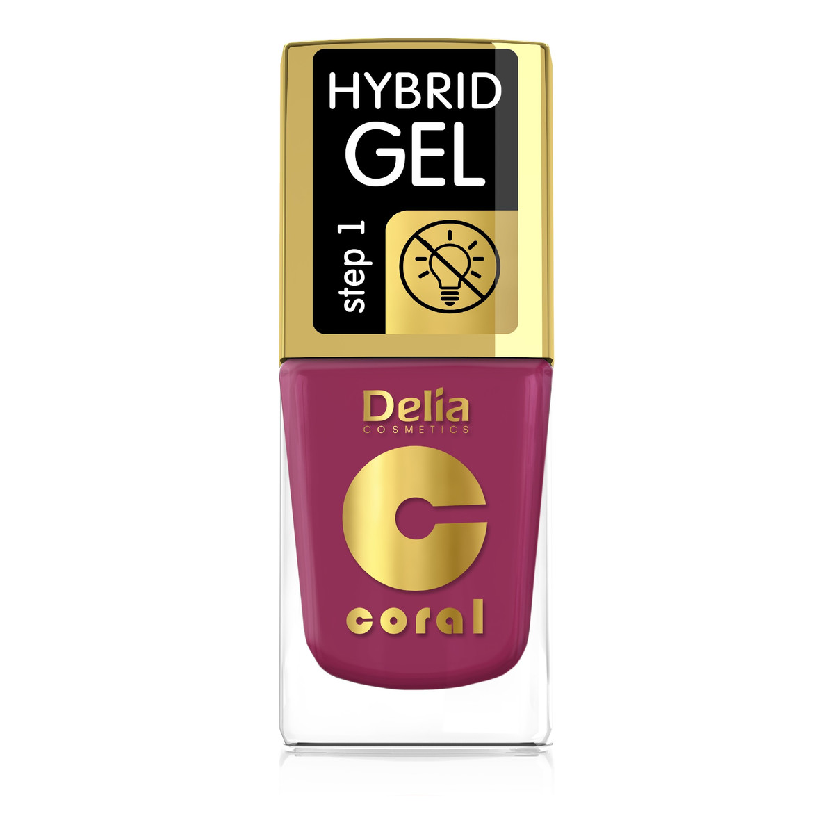 Delia Hybrid Gel Coral Lakier Do Paznokci 11ml