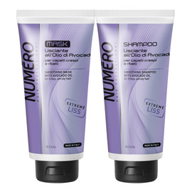 Zestaw do pielęgnacji włosów wygładzający z olejkiem z awokado maska + szampon