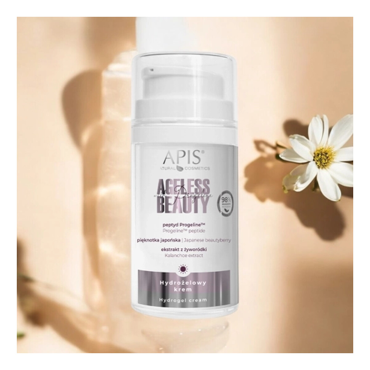 Apis Ageless Beauty with Progeline Krem na dzień z progeliną hydrożelowy 50ml