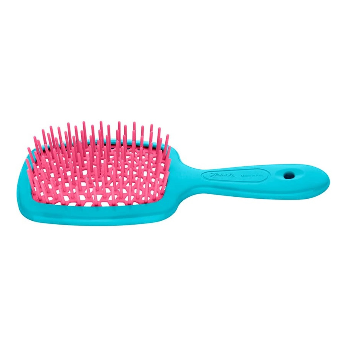 Janeke Small superbrush mała szczotka do rozczesywania włosów różowo-niebieska