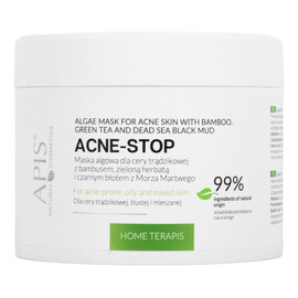 Maska Algowa Dla Cery Trądzikowej Z Bambusem, Zieloną Herbatą I Czarnym Błotem Z Morza Martwego