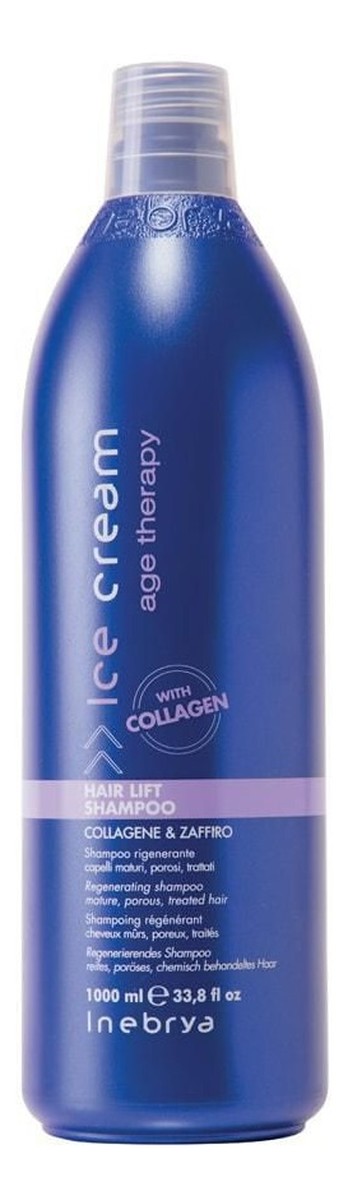 Ice cream age therapy hair lift shampoo regenerujący szampon do włosów dojrzałych o porowatej strukturze