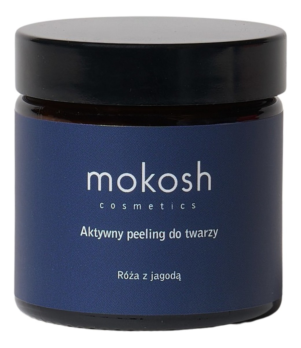 Aktywny peeling do twarzy róża z jagodą