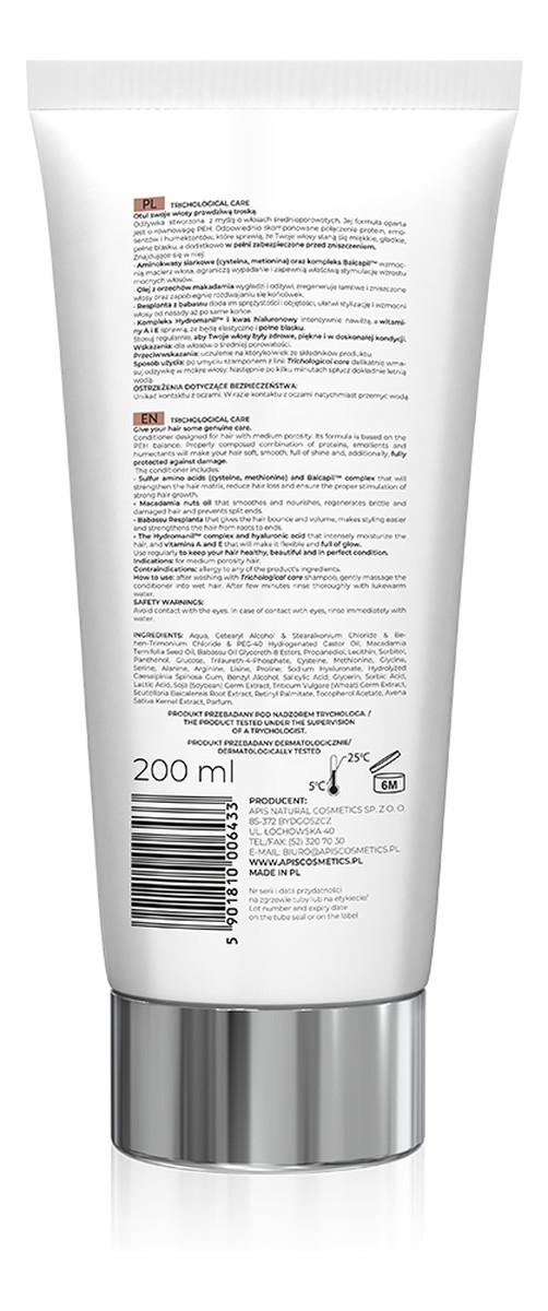 nawilżająca odżywka do włosów średnioporowatych
