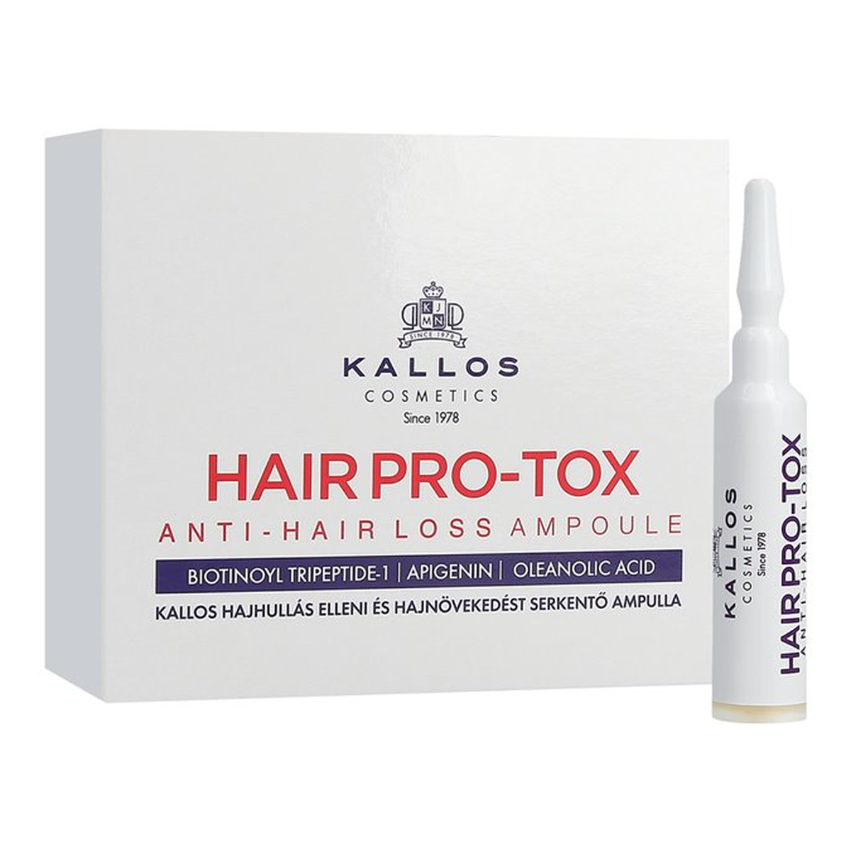 Kallos Hair Pro-Tox ampułki do włosów przeciw wypadaniu oraz pobudzające wzrost 10x10ml 100ml