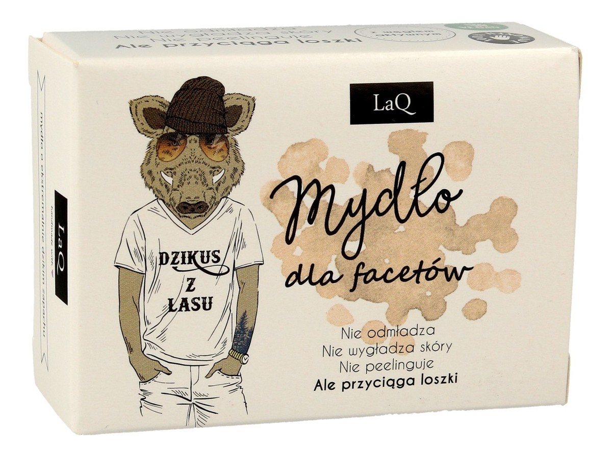 Mydło dla Facetów w Kostce Dzikus z Lasu, Węgiel Aktywny,