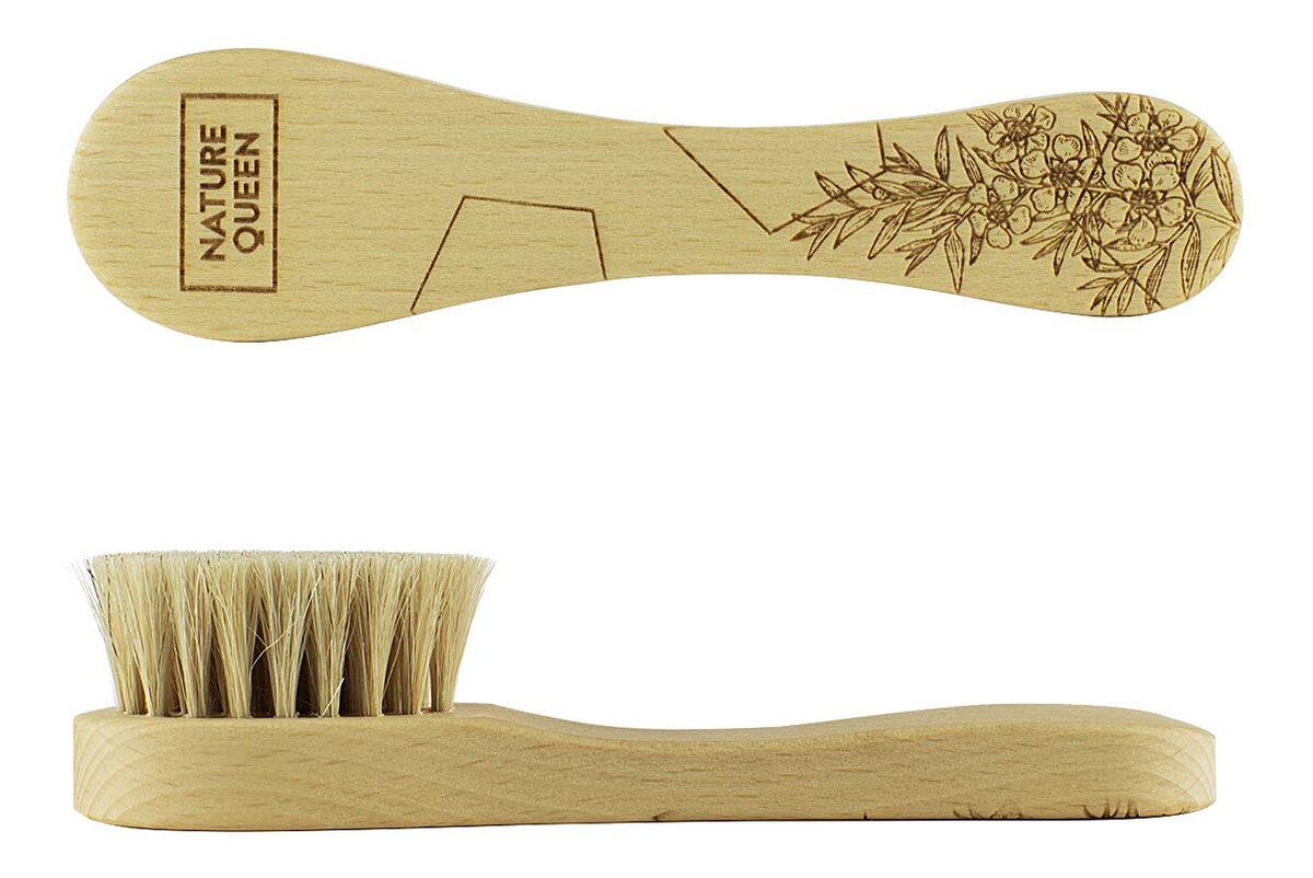 Szczotka do masażu twarzy na sucho