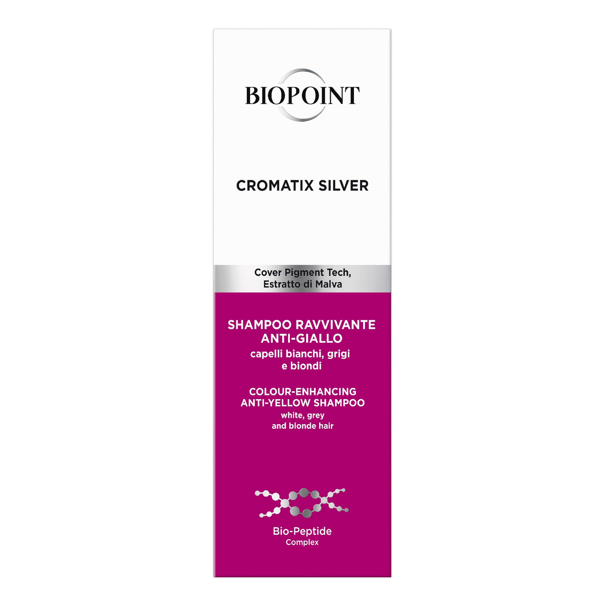 BioPoint Cromatix Silver Szampon do włosów neutralizujący żółte tony 200ml