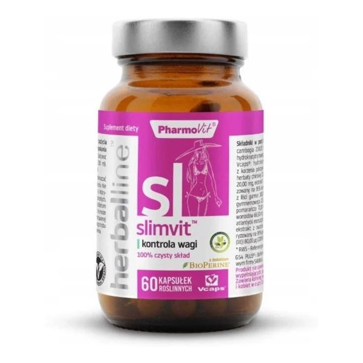Pharmovit Slimvit Kontrola Wagi suplement diety 60 kapsułek