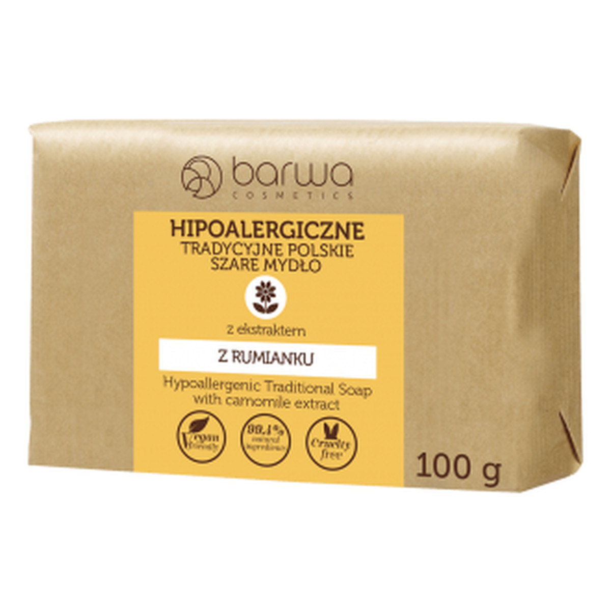 Barwa MYDŁO W KOSTCE SZARE RUMIANEK 100g