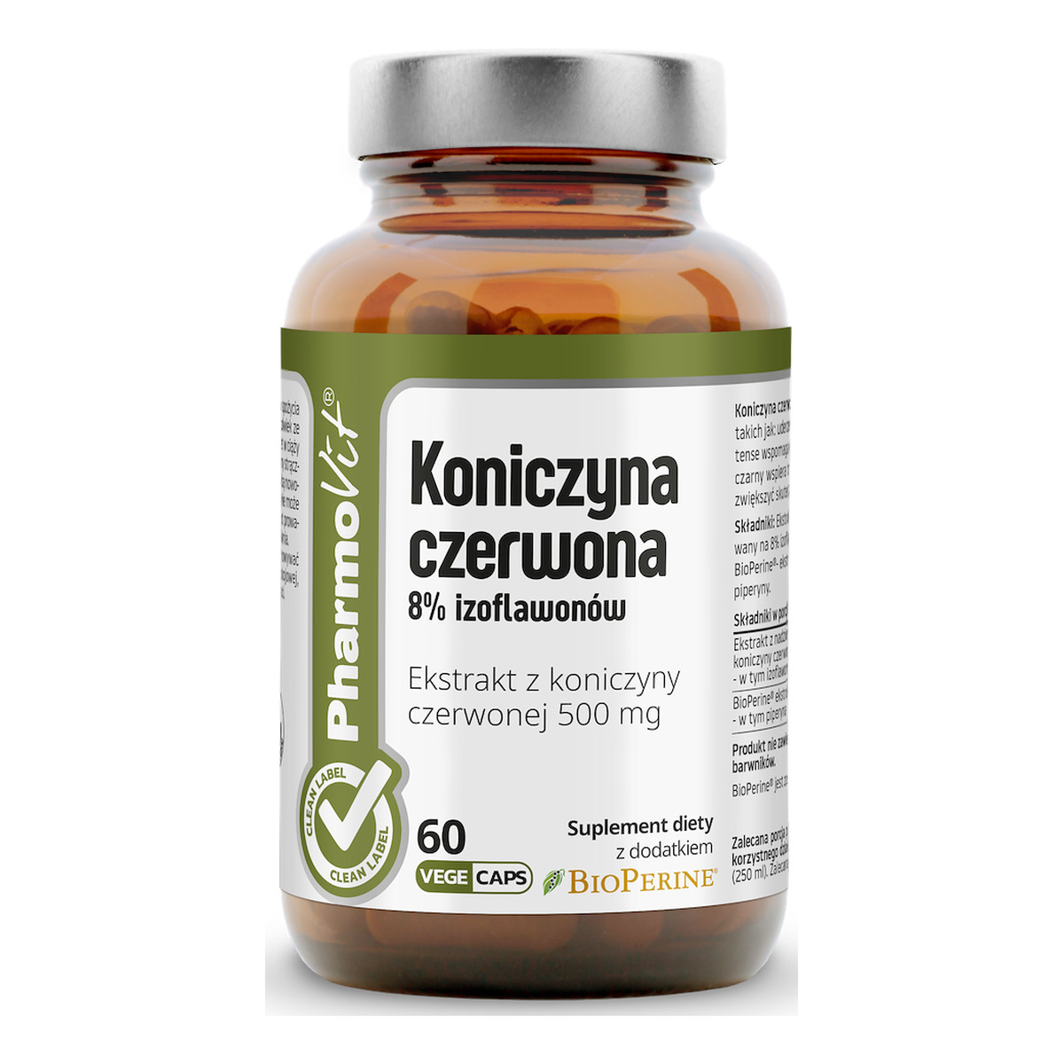 Pharmovit Koniczyna czerwona suplement diety 60 kapsułek 500mg