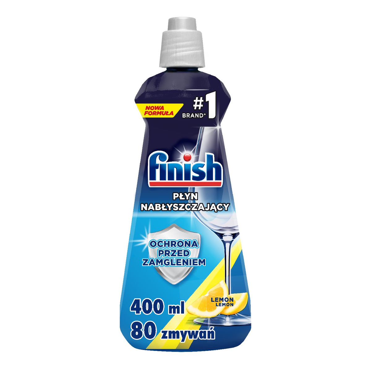 Finish 5x Power Actions płyn nabłyszczający do zmywarek Lemon 400ml