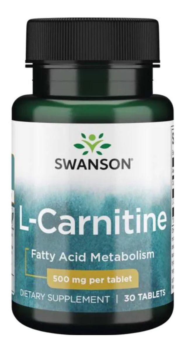 L-carnitine-l-karnityna 500mg suplement diety wspomagający spalanie tłuszczu i pracę mięśni 30 tabletek
