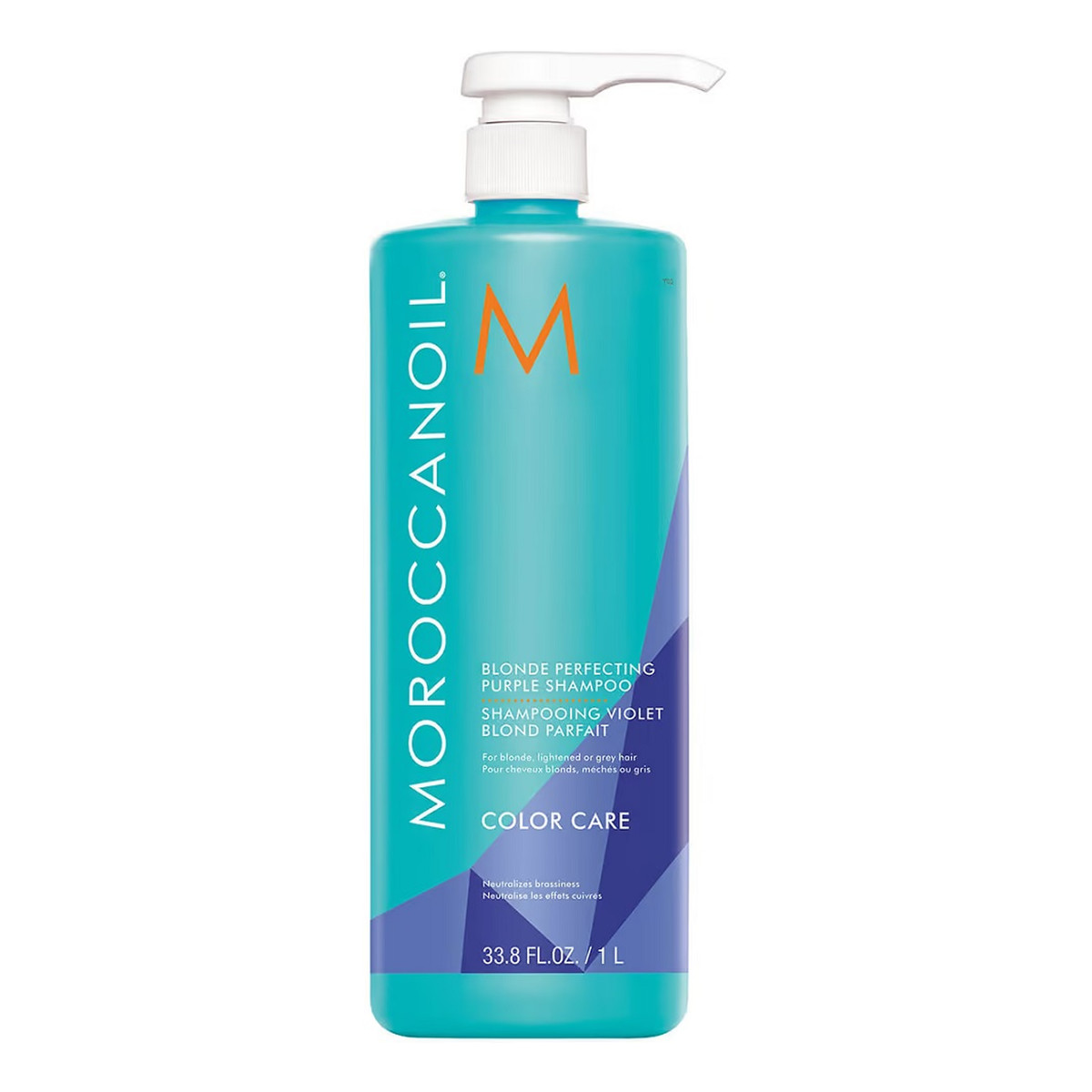 Moroccanoil Blonde perfecting purple shampoo fioletowy szampon do włosów 1000ml