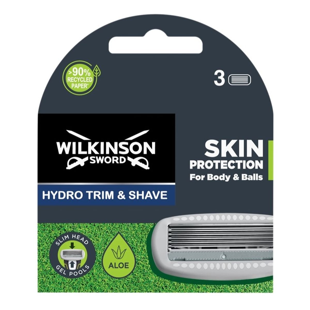Wilkinson Hydro trim shave ostrza do maszynki do golenia i stylizacji 3szt.