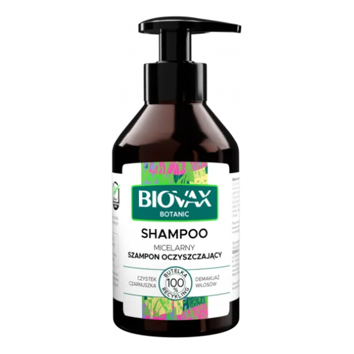 Biovax Botanic Micelarny Szampon oczyszczający - Czystek i Czarnuszka 200ml