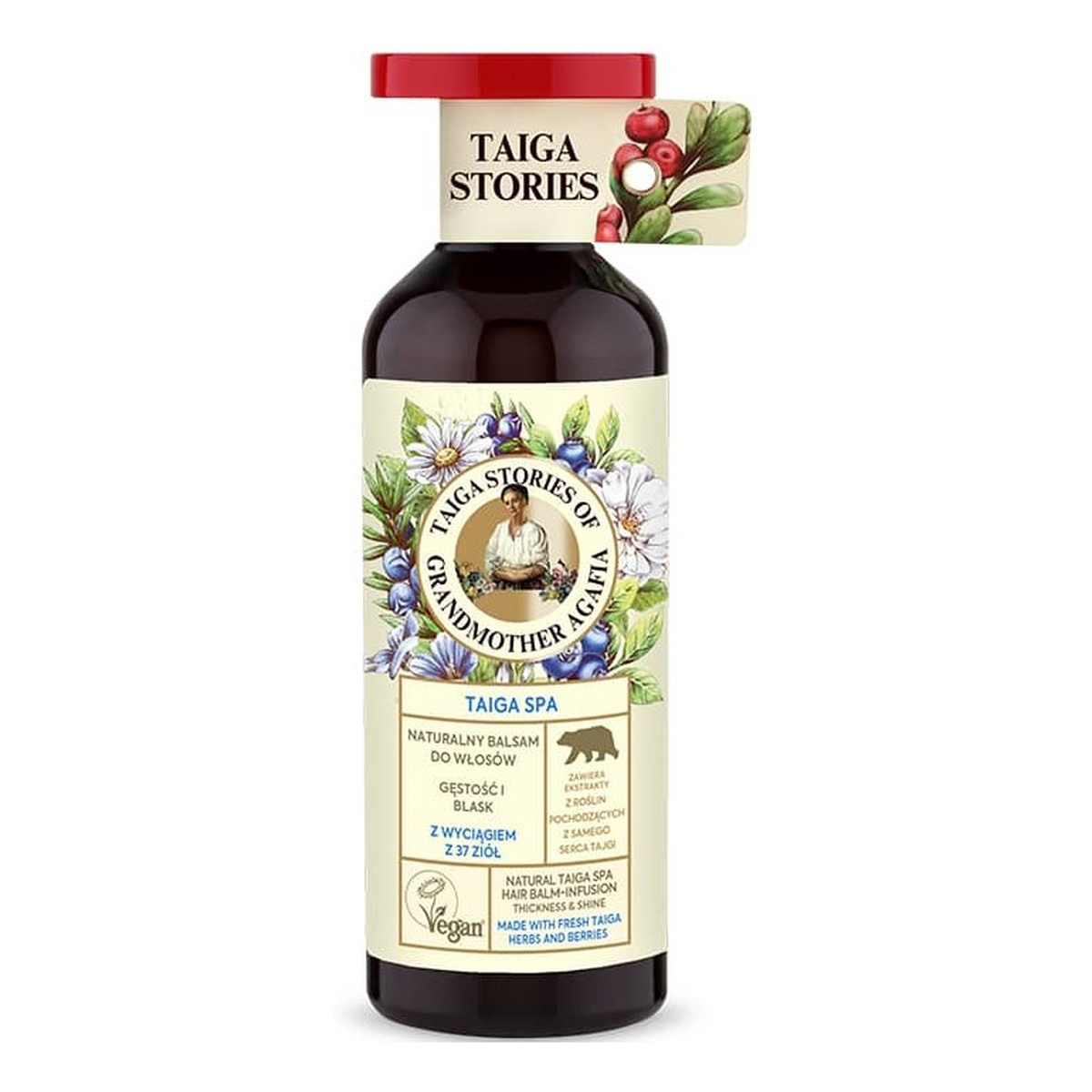 Receptury Babuszki Agafii Taiga Stories Naturalny balsam do włosów z wyciągiem z 37 Ziół 500ml