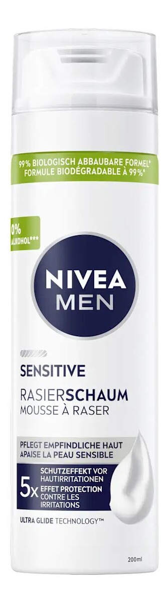 Nivea men pianka d/g sensitive odżywcza&