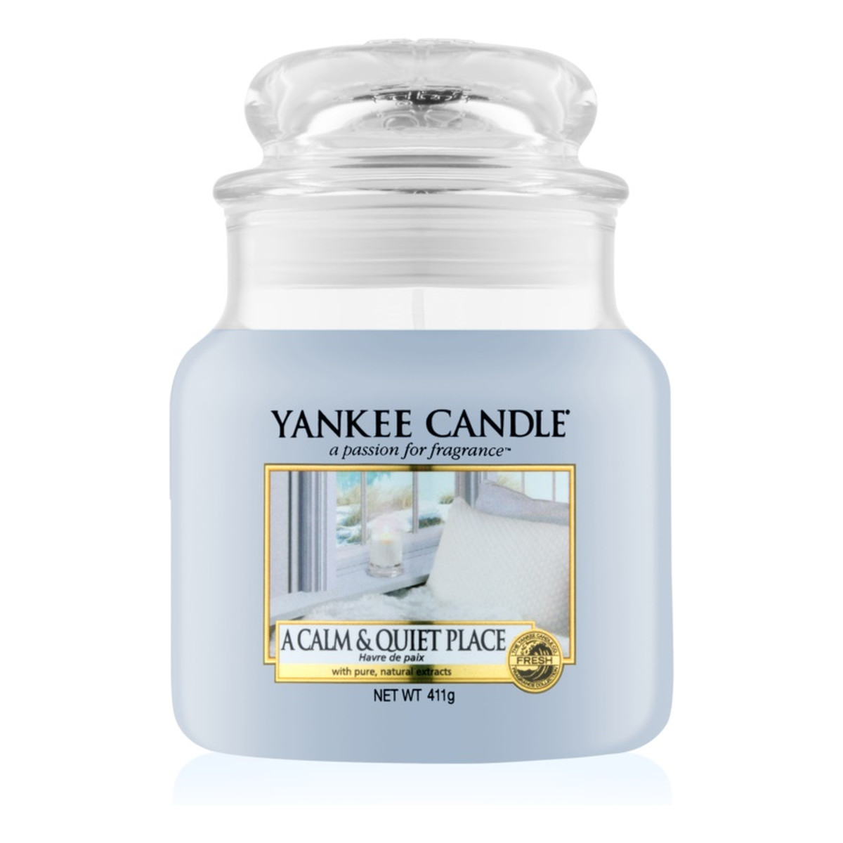 Yankee Candle Med Jar średnia świeczka zapachowa A Calm & Quiet Place 411g