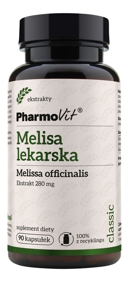Melisa Lekarska 280 mg suplement diety 90 kapsułek