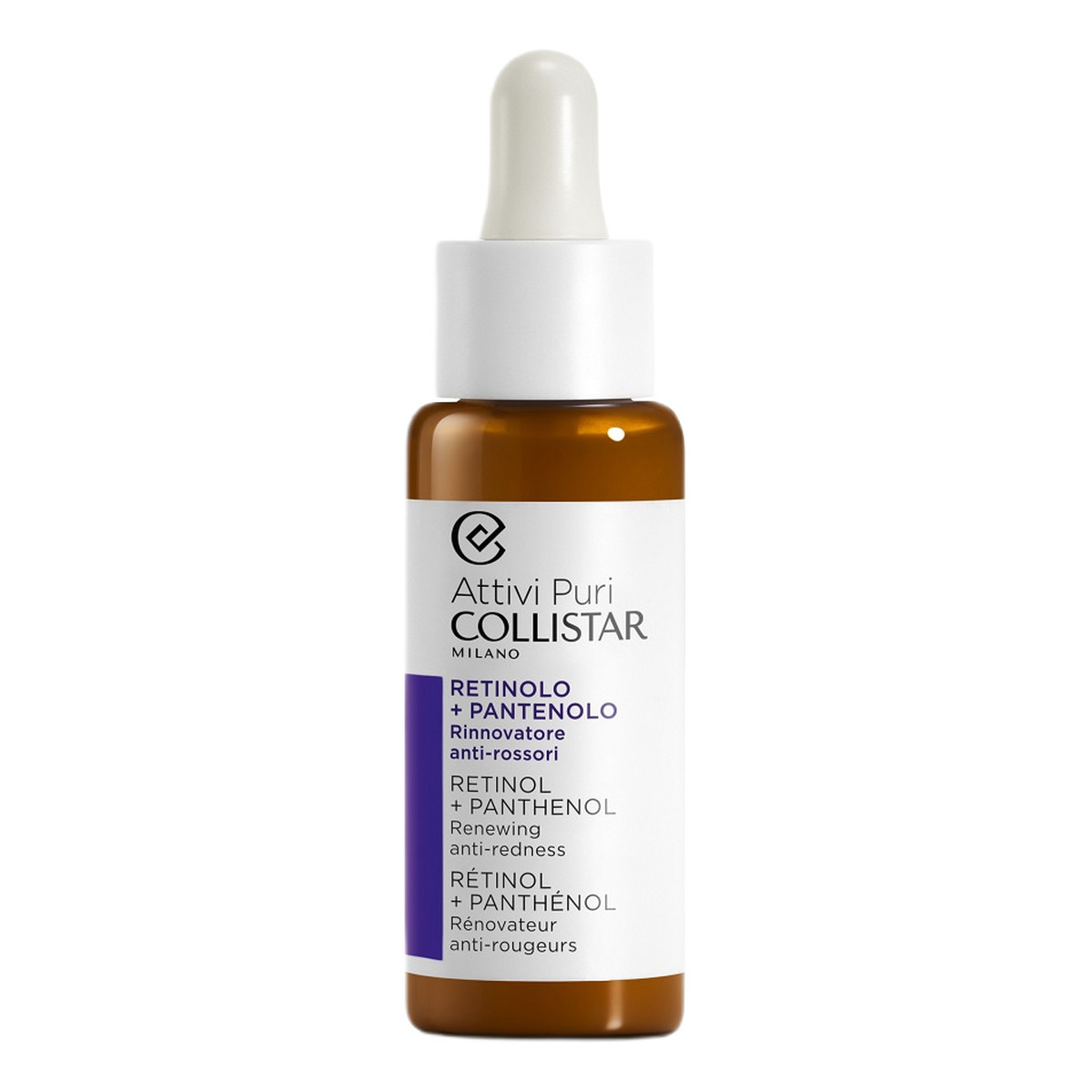 Collistar Attivi puri retinol + panthenol drops serum odnawiające przeciw zaczerwienieniom