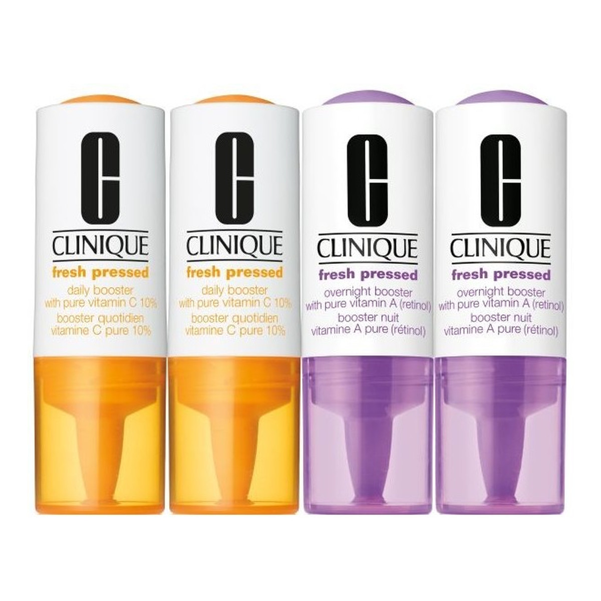 Clinique Fresh Pressed Clinical serum do twarzy z witaminą A na noc 4x8,5ml 34ml