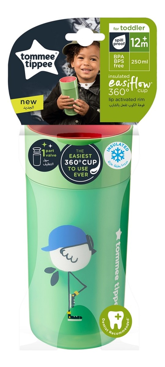 Easiflow 360° kubek termiczny 12m+ zielony