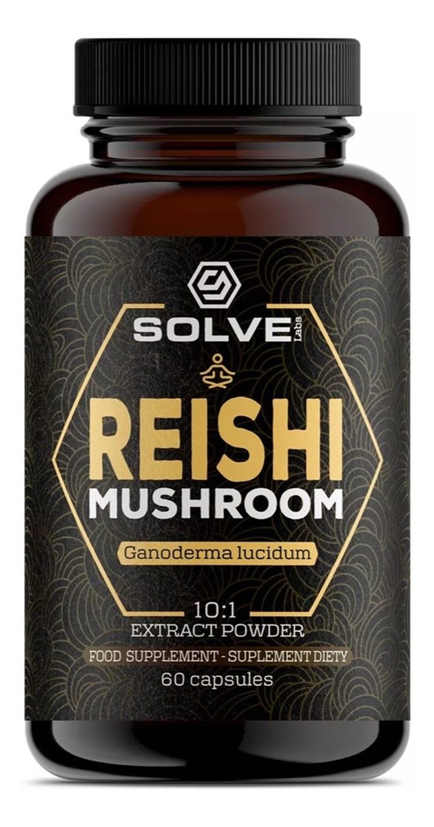 Reishi mushroom suplement diety 60 kapsułek