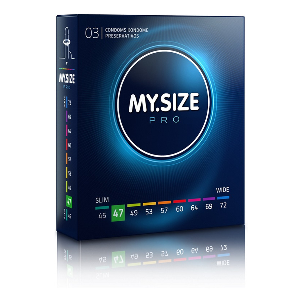 My.Size Pro Condoms prezerwatywy 47mm 3szt