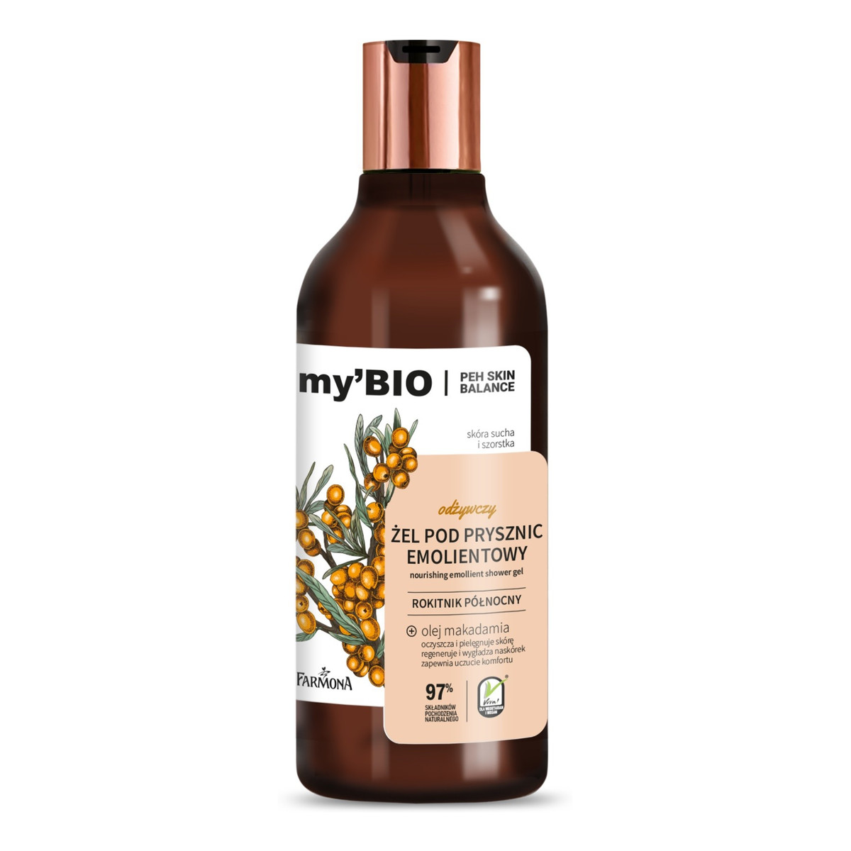 Farmona my`Bio Odżywczy Żel pod prysznic emolientowy rokitnik północny 500ml