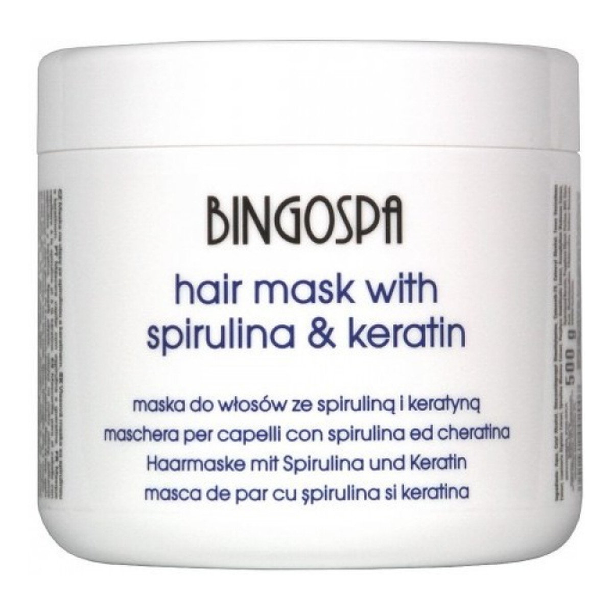 BingoSpa Maska do włosów ze spiruliną i keratyną 500g