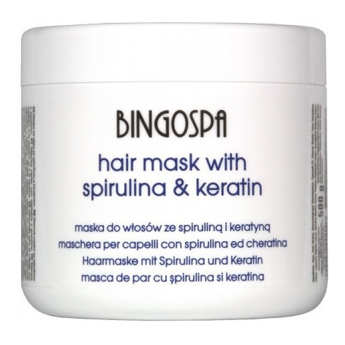 BINGOSPA Maska do włosów ze spiruliną i keratyną 500g