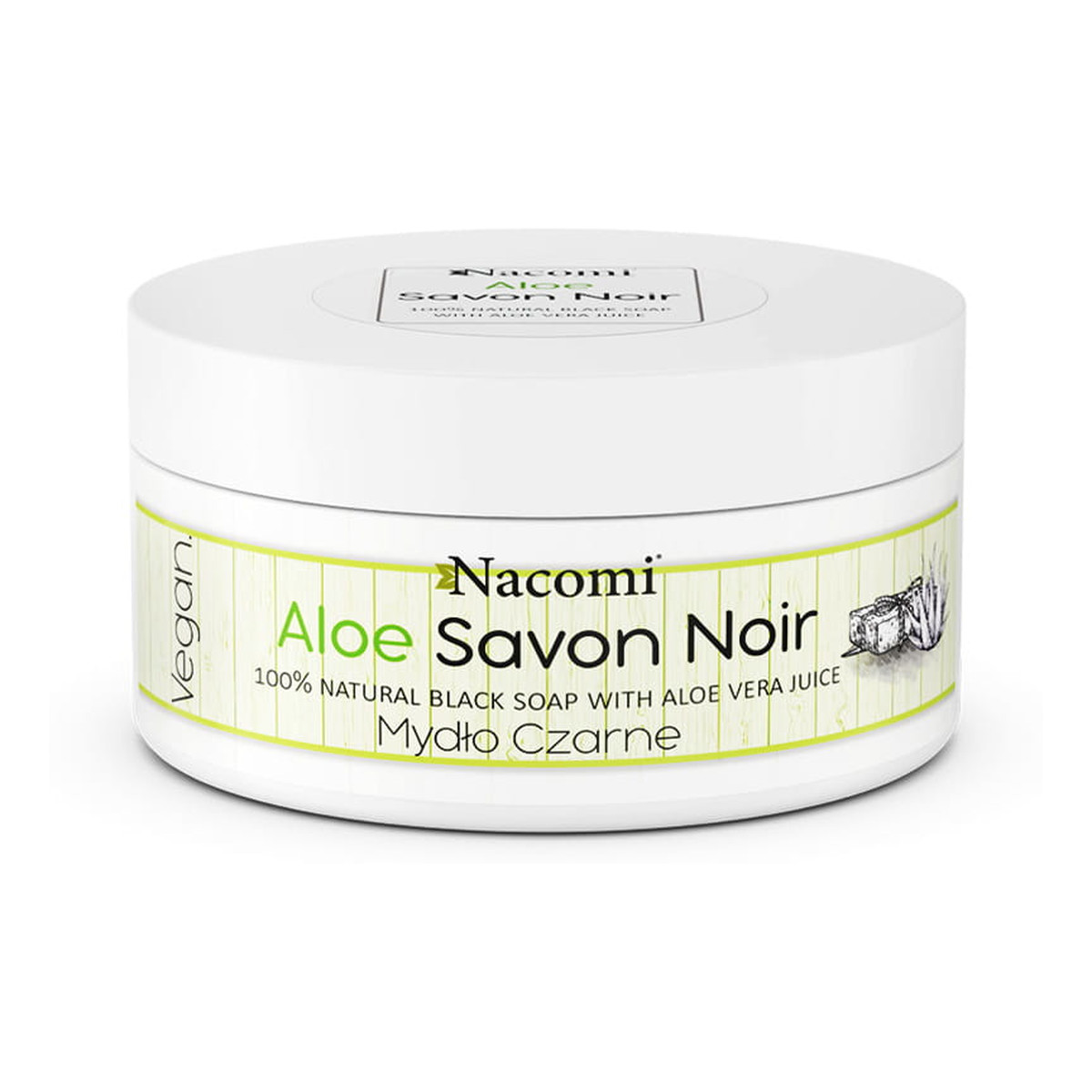 Nacomi Savon Noir Aloe Mydło Czarne 125g