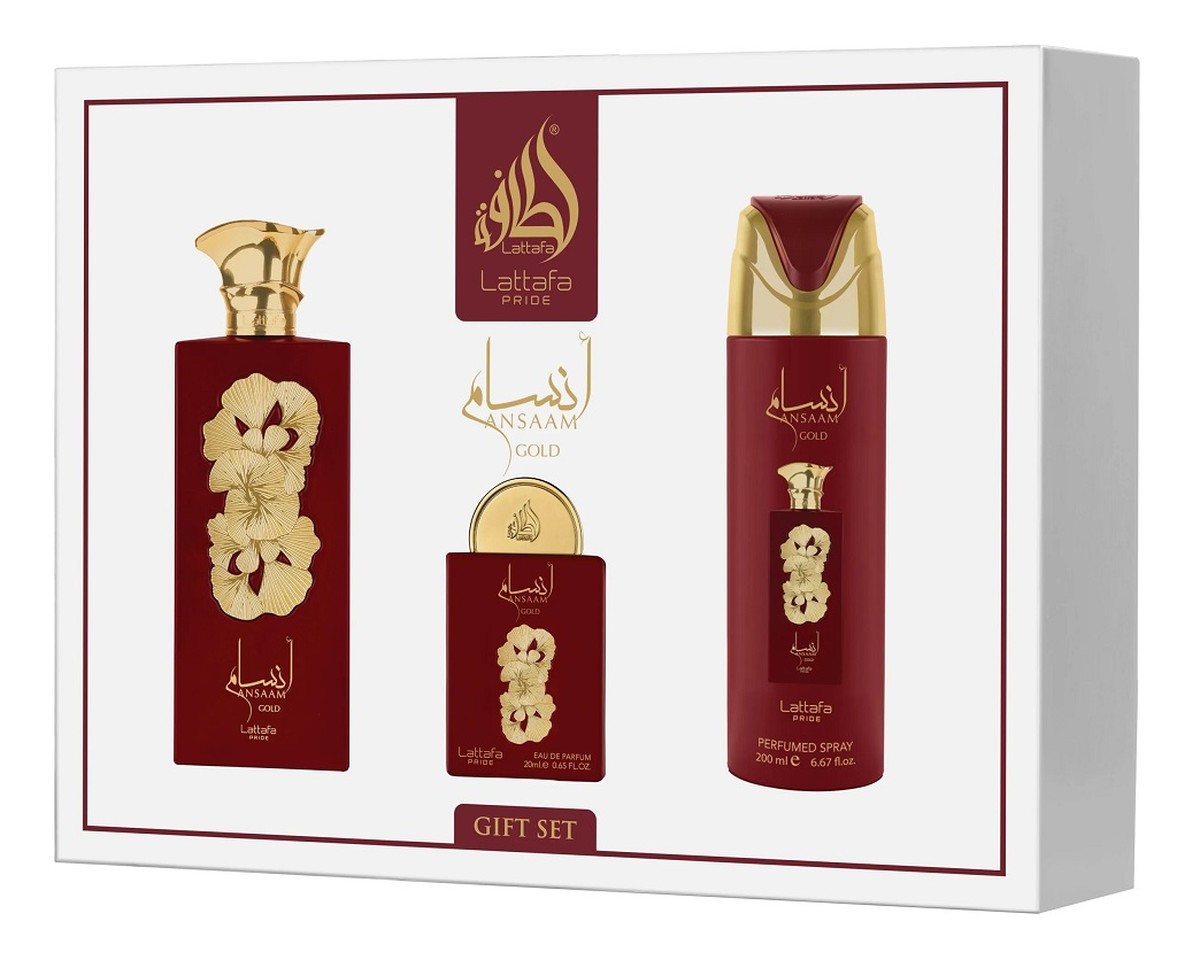 Zestaw woda perfumowana spray 100ml + woda perfumowana spray 20ml + dezodorant spray 200ml