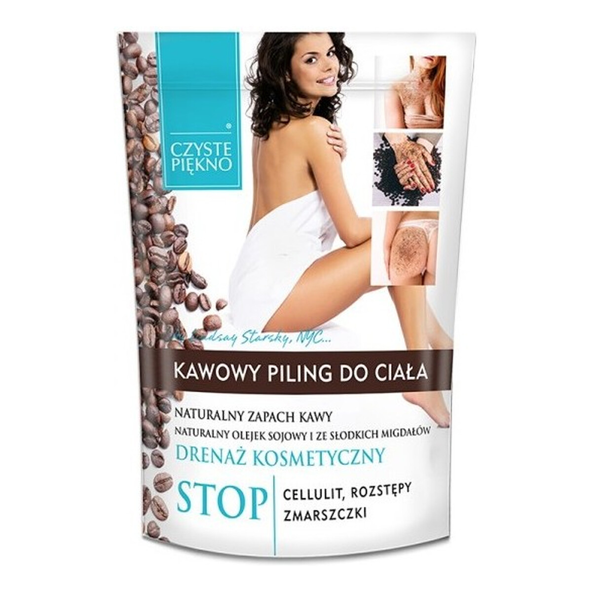 Estetica Czyste Piękno Kawowy Peeling Do Ciała Naturalny Zapach Kawy 150g