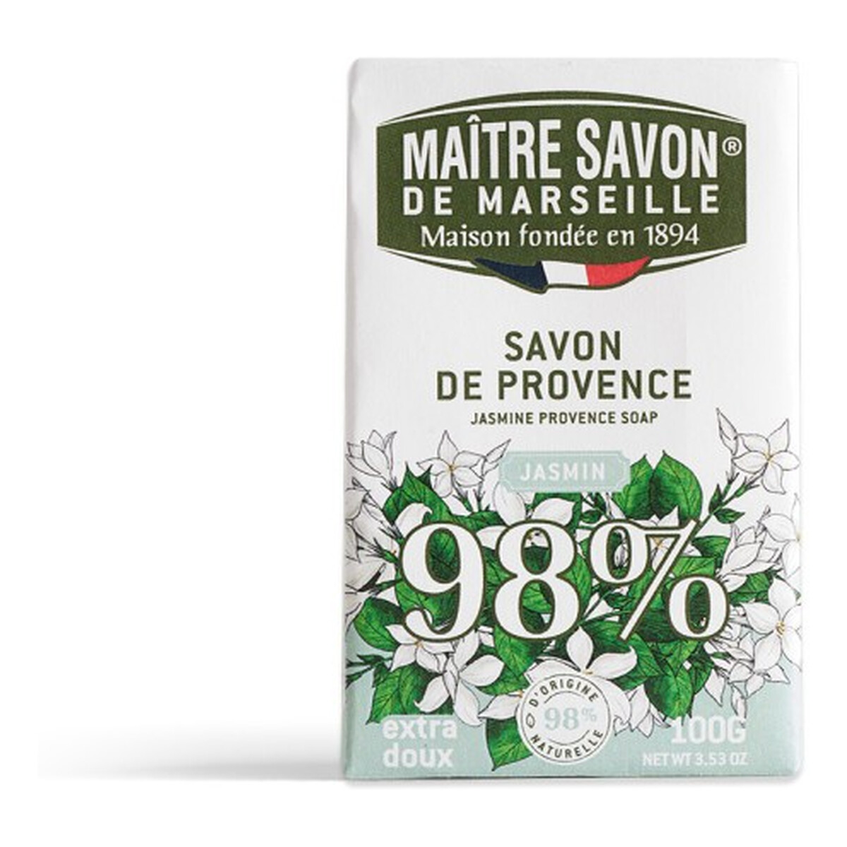 Maitre Savon Mydło prowansalskie Jaśmin 100g