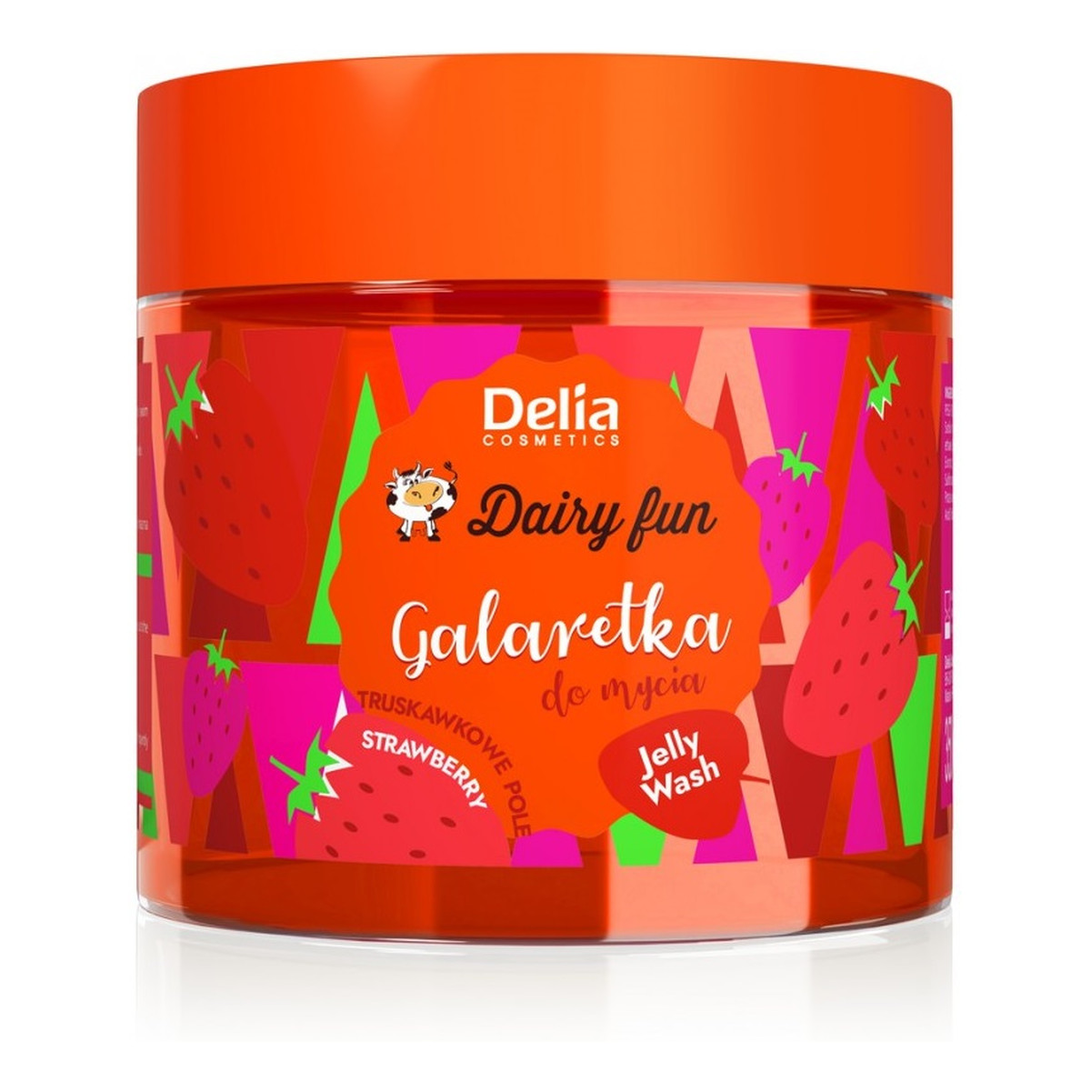 Delia Dairy Fun Galaretka do mycia ciała Truskawkowe Pole 250ml