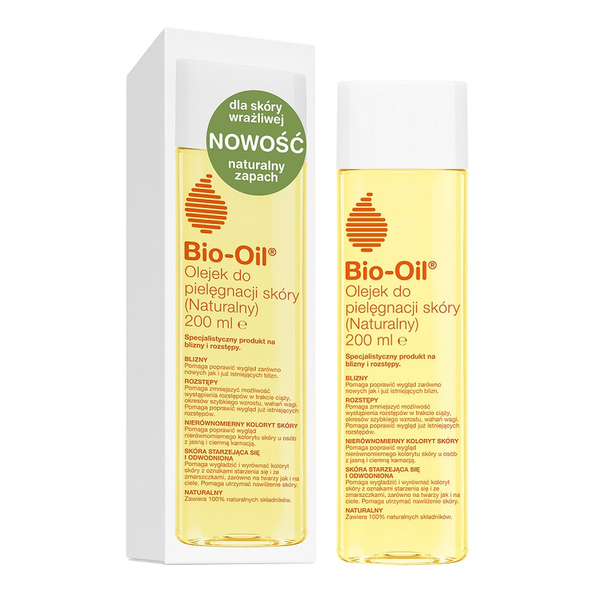 Bio-Oil Naturalny olejek do pielęgnacji skóry rozstępy ciąża 200ml