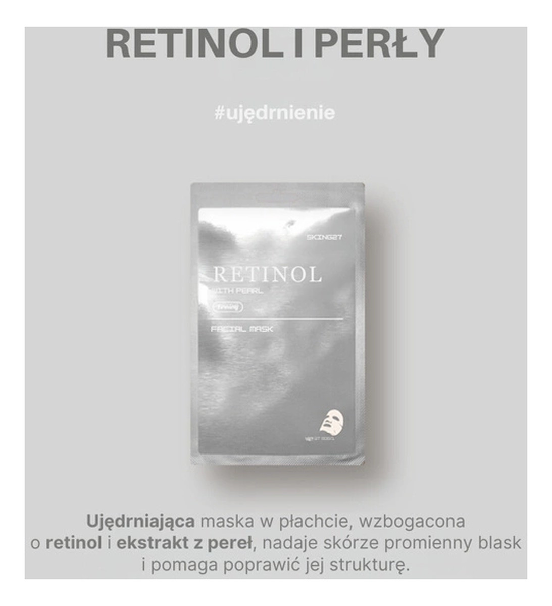 Ujędrniająca maska do twarzy w płacie