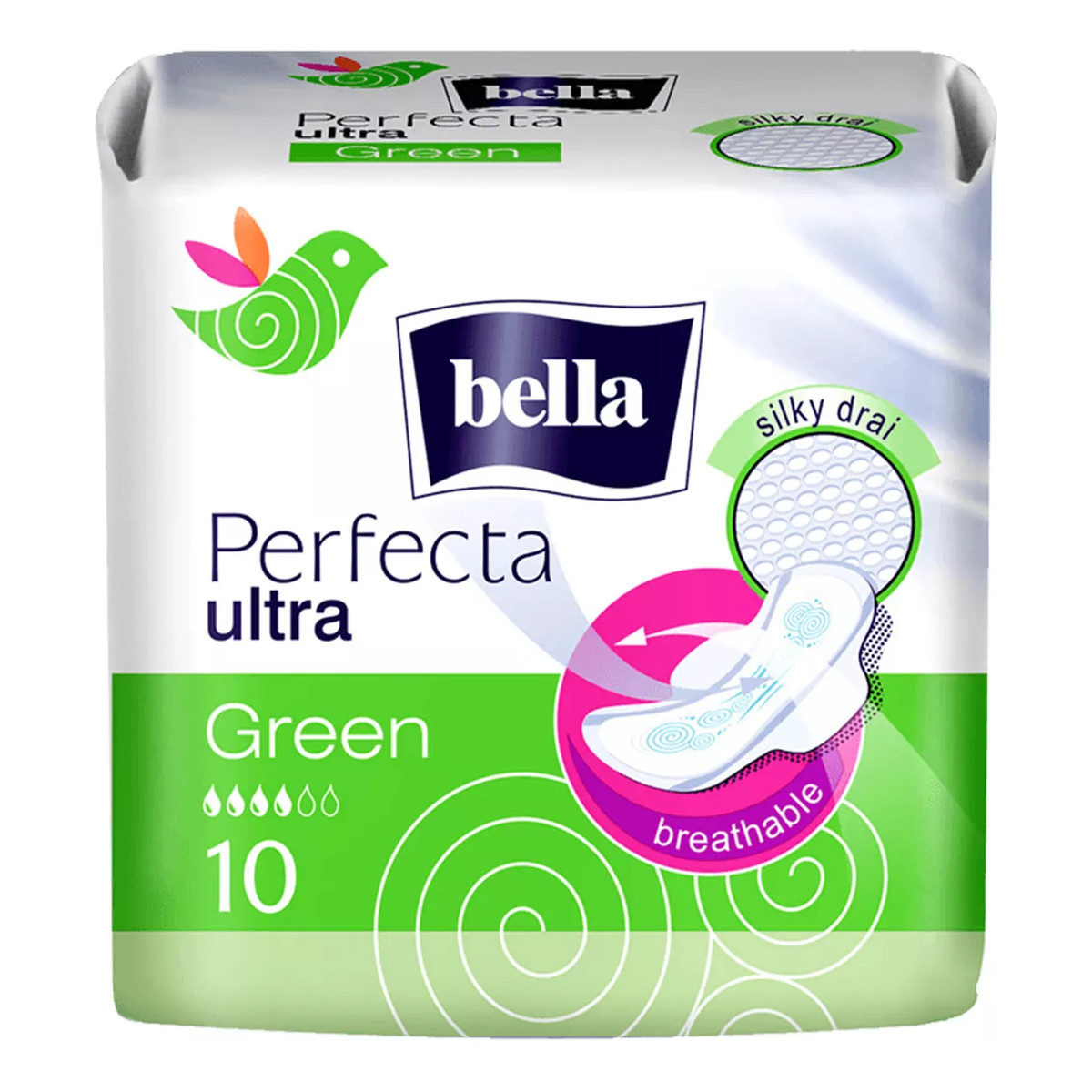 Bella Perfecta Ultra Green Podpaski Higieniczne 10 Sztuk