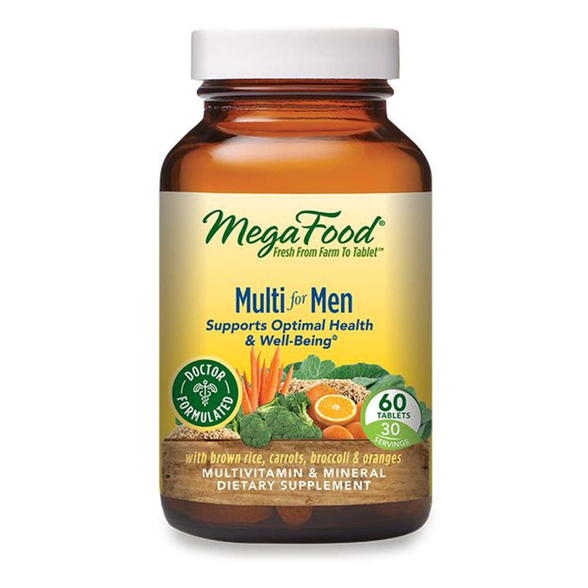 Mega Food Multi for men multiwitaminy i minerały dla mężczyzn suplement diety 60 tabletek