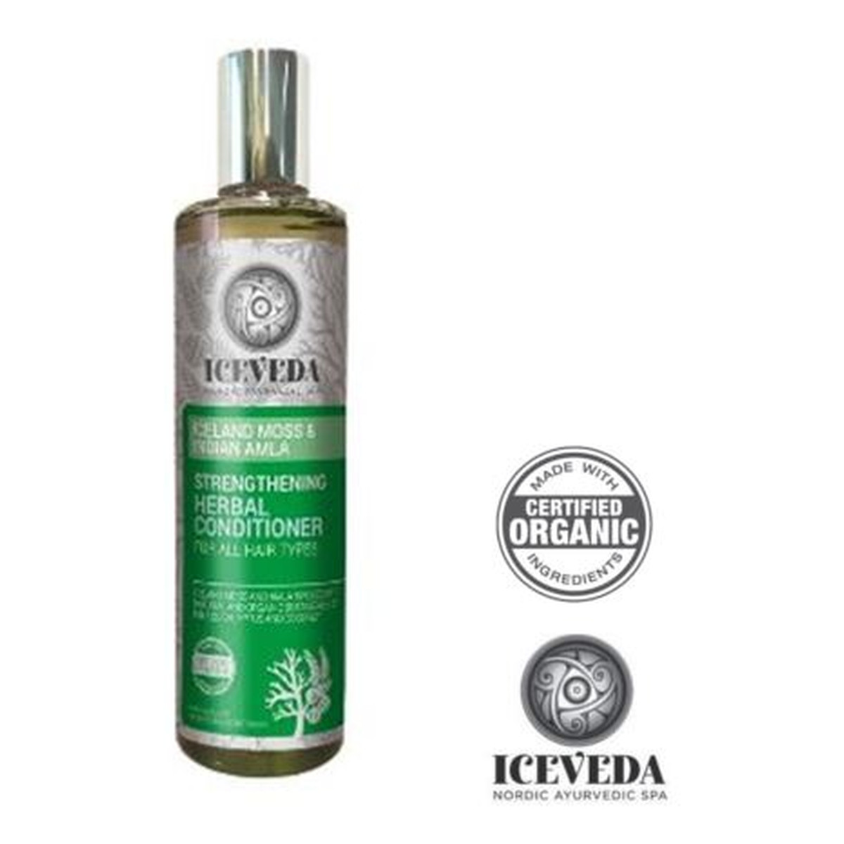 Iceveda Płucnica islandzka & Amla indyjska Wzmacniający balsam ziołowy do wszystkich typów włosów 280ml